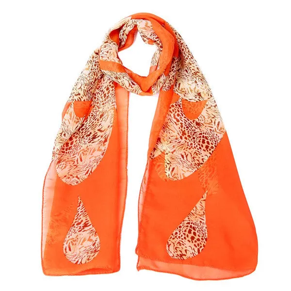 135cm*36cm Women Scarves famous Scarf Wrap Lady Chiffon Shawl Chiffon Scarves Cachecol Feminino