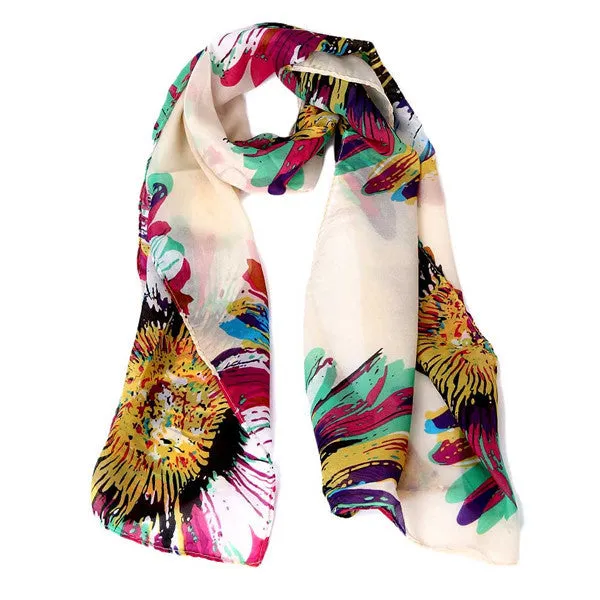 135cm*36cm Women Scarves famous Scarf Wrap Lady Chiffon Shawl Chiffon Scarves Cachecol Feminino