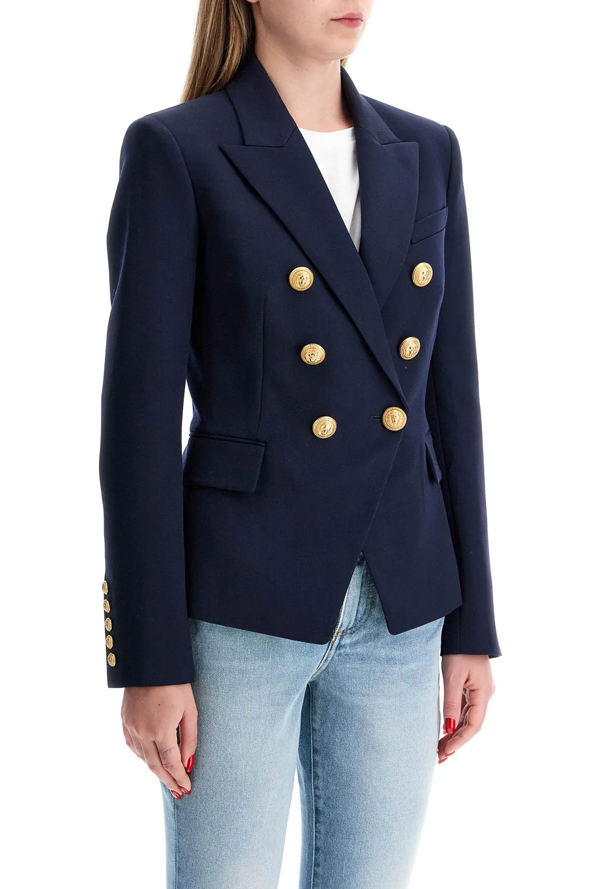 6-button grain de poudre jacket CF1SG008WB08 NAVY