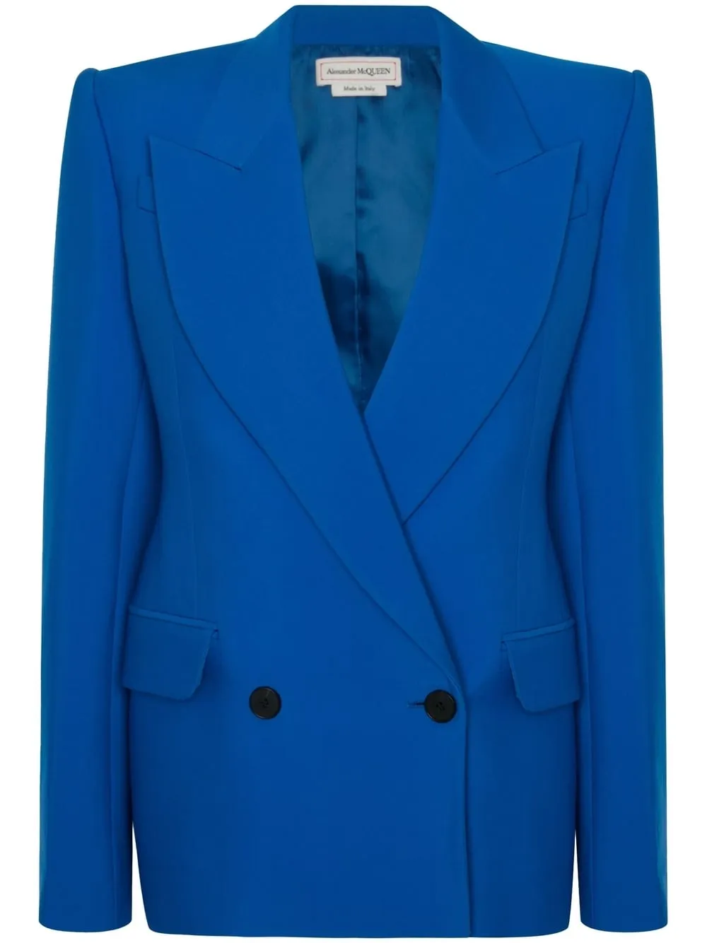 ALEXANDER MCQUEEN Women's Blue Wool Jacket for FW23