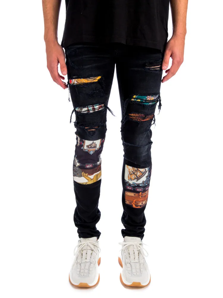 Amiri Scarves Art Patch Jean | Credomen