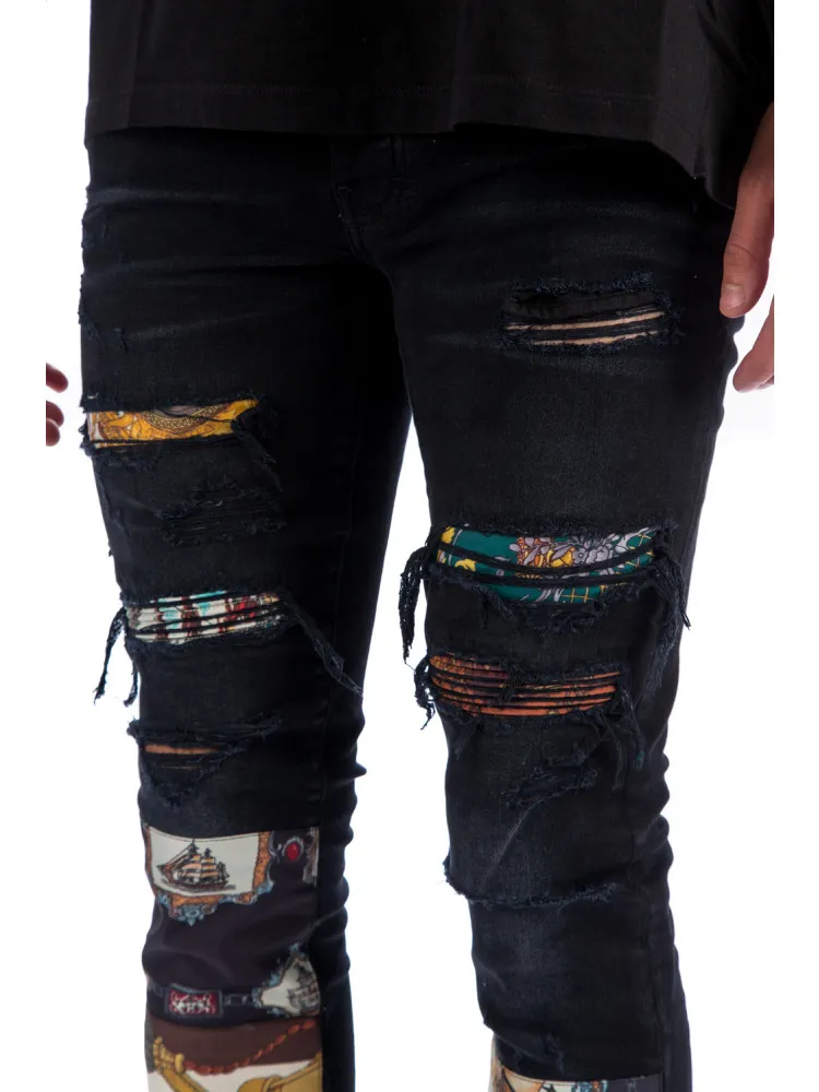 Amiri Scarves Art Patch Jean | Credomen