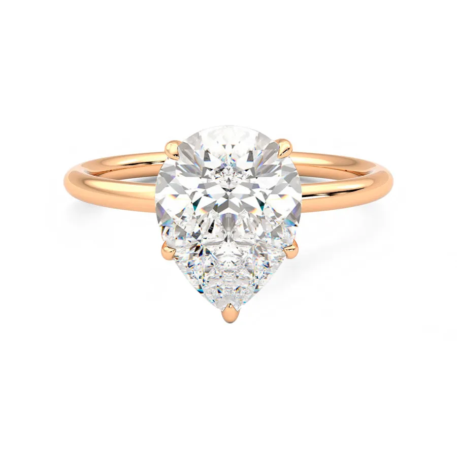 Anillo Radiance Diamante y Oro Rosa 18k