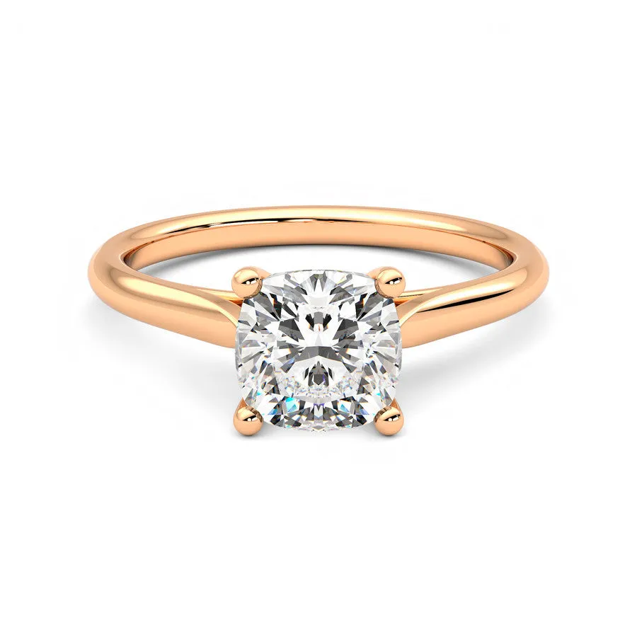 Anillo Radiance Diamante y Oro Rosa 18k