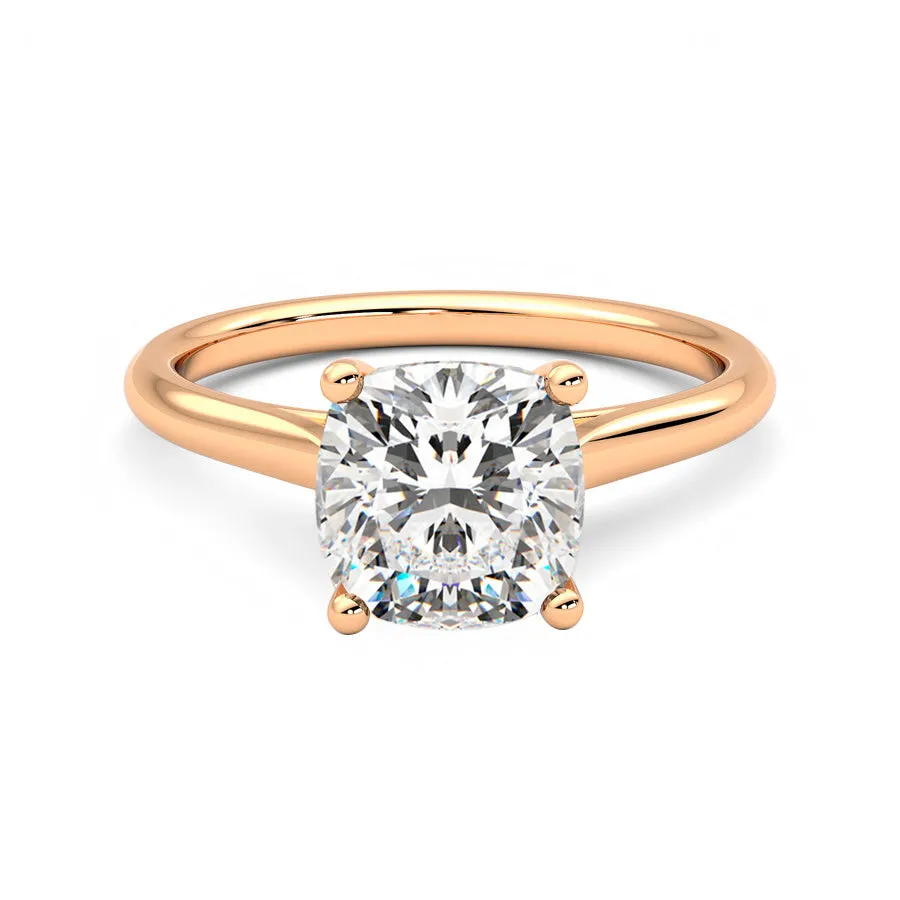 Anillo Radiance Diamante y Oro Rosa 18k