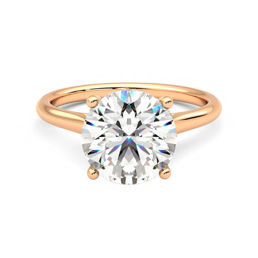 Anillo Radiance Diamante y Oro Rosa 18k