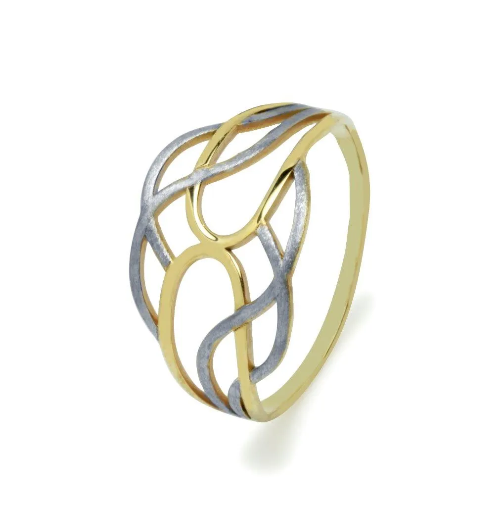 Anillo Tangle Bicolor Oro