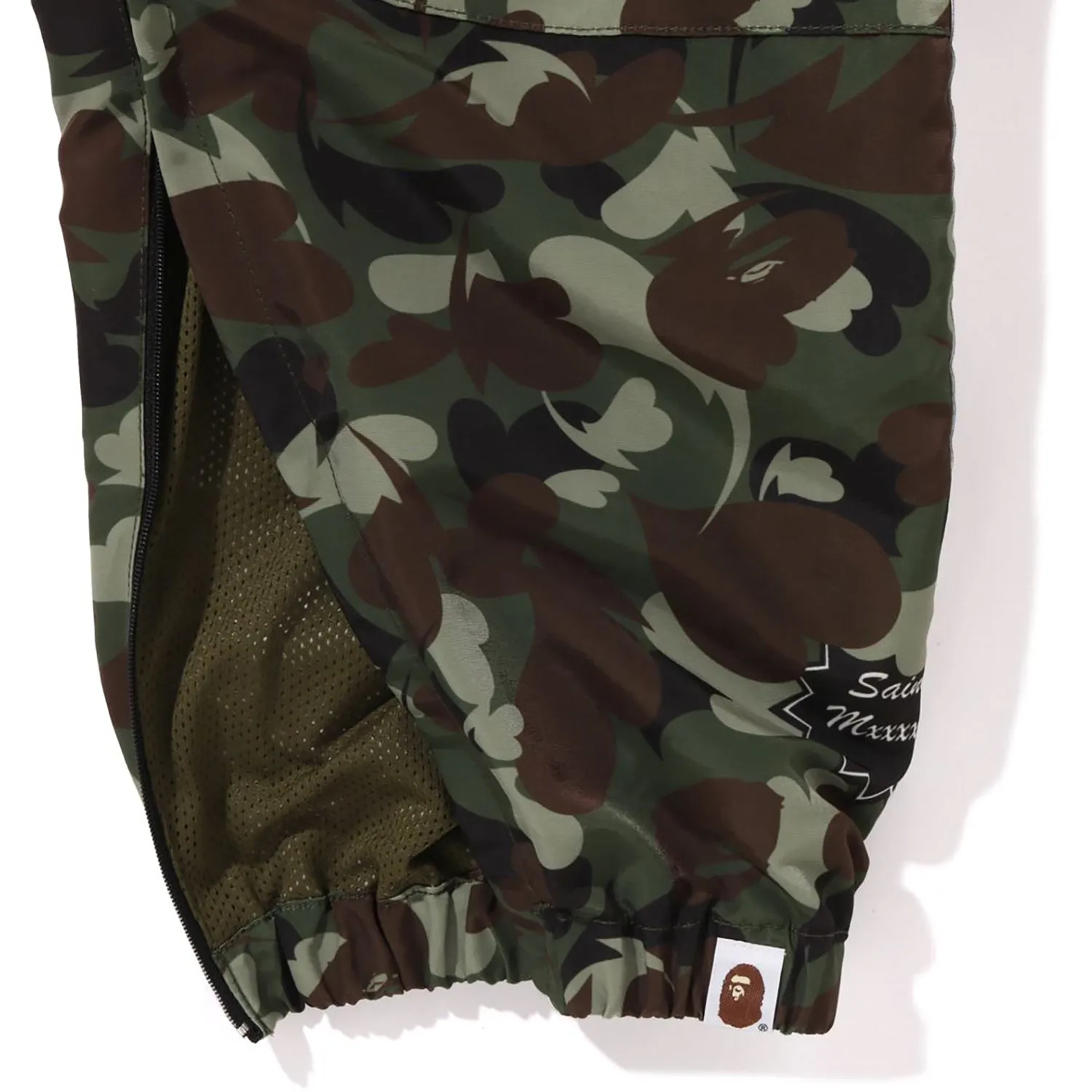 BAPE X SAINT MXXXXXX HEART CAMO TRACK PANTS MENS