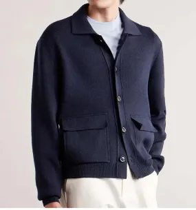 Beau - Cardigan Homme avec Poches Plaquées