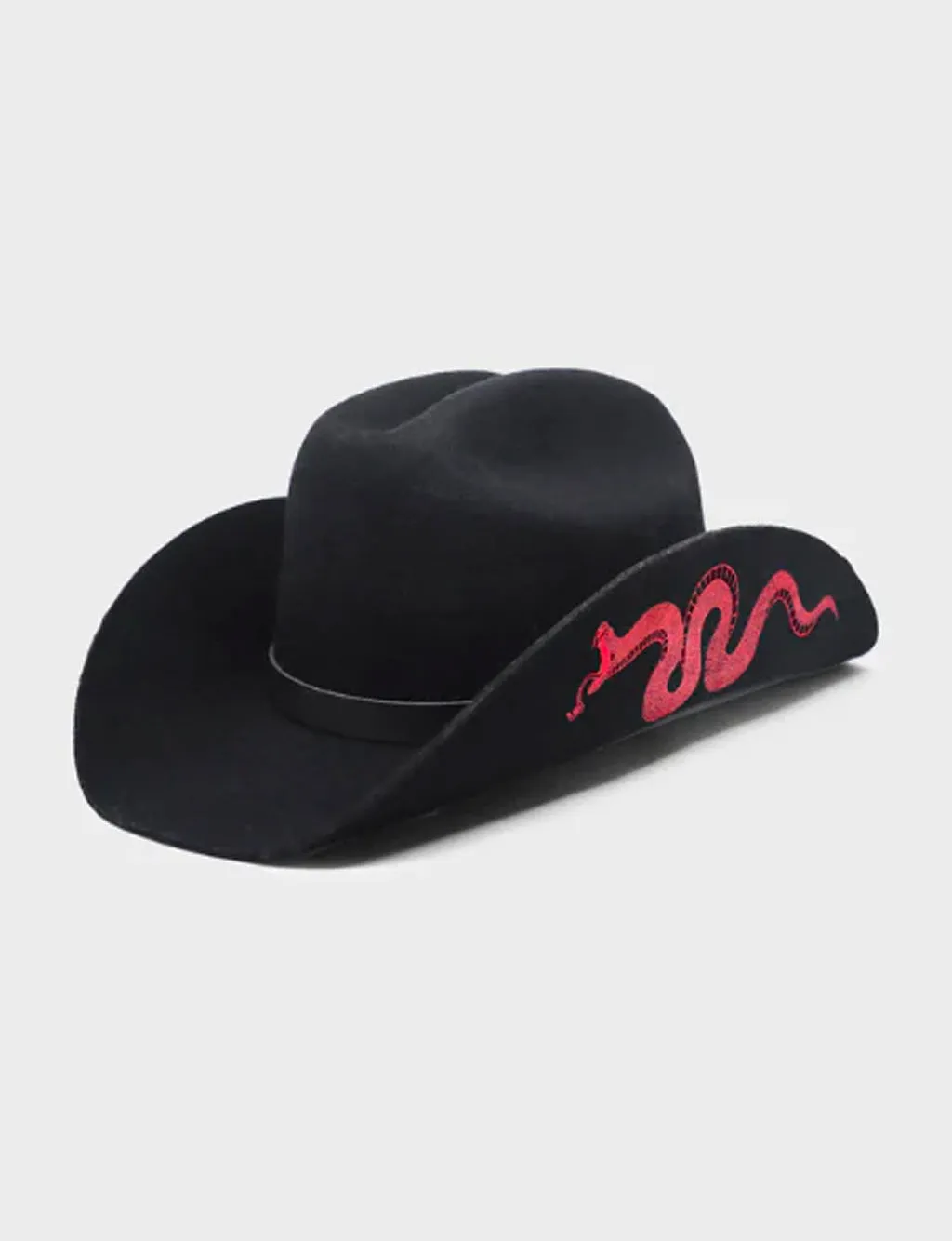 BILLY BONES CLUB SERPENT COWBOY HAT - BLACK