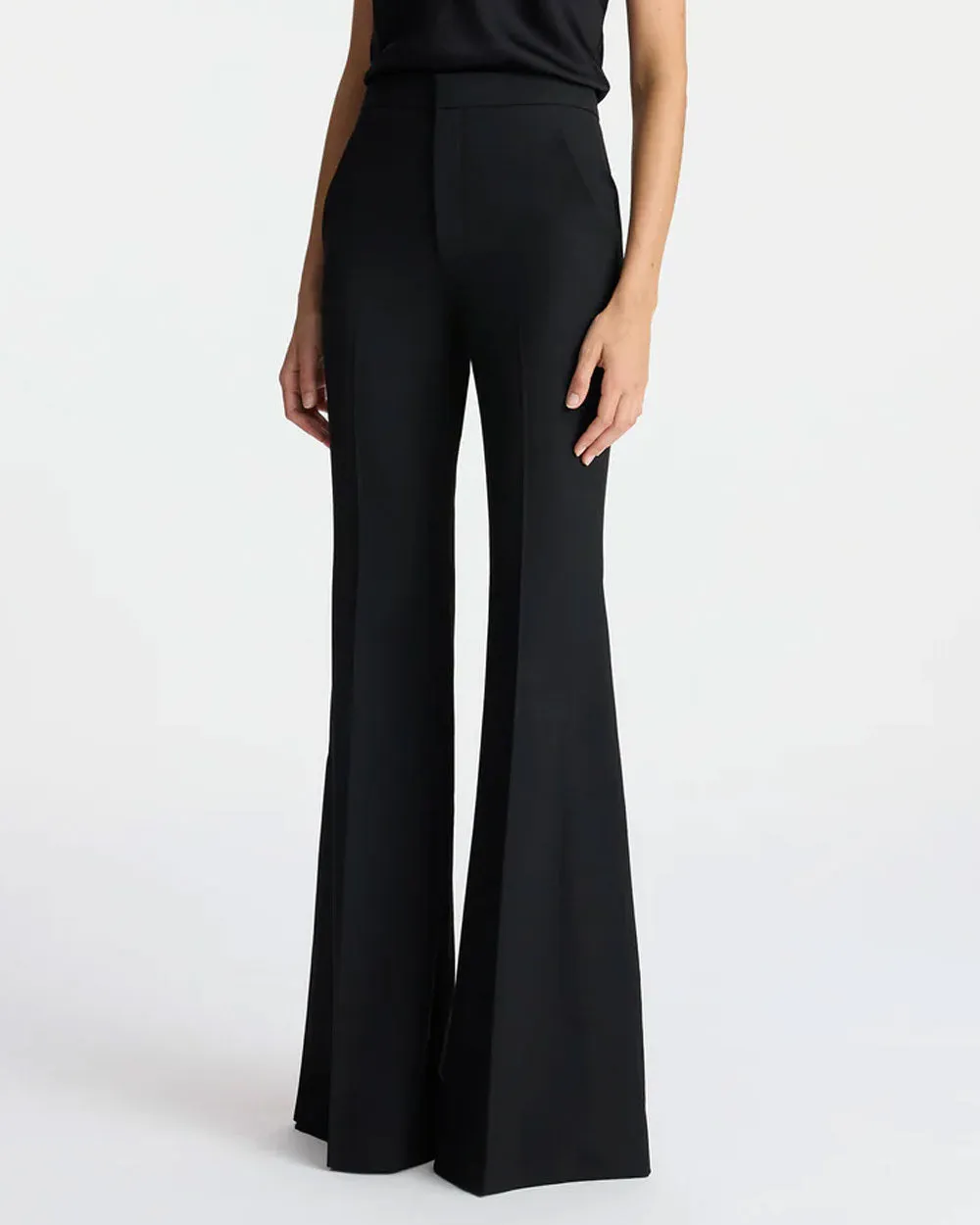 Black Anders High-Rise Flared Pant