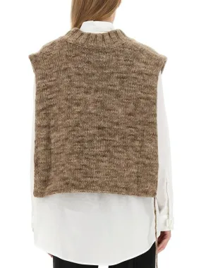 Botanical Dye Knit Vest Anthracite