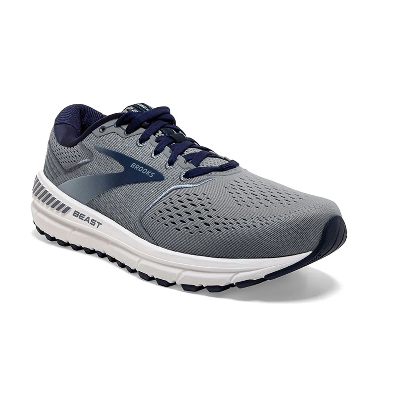 Brooks BEAST 20 Road Running Shoes Blue Grey Peacoat