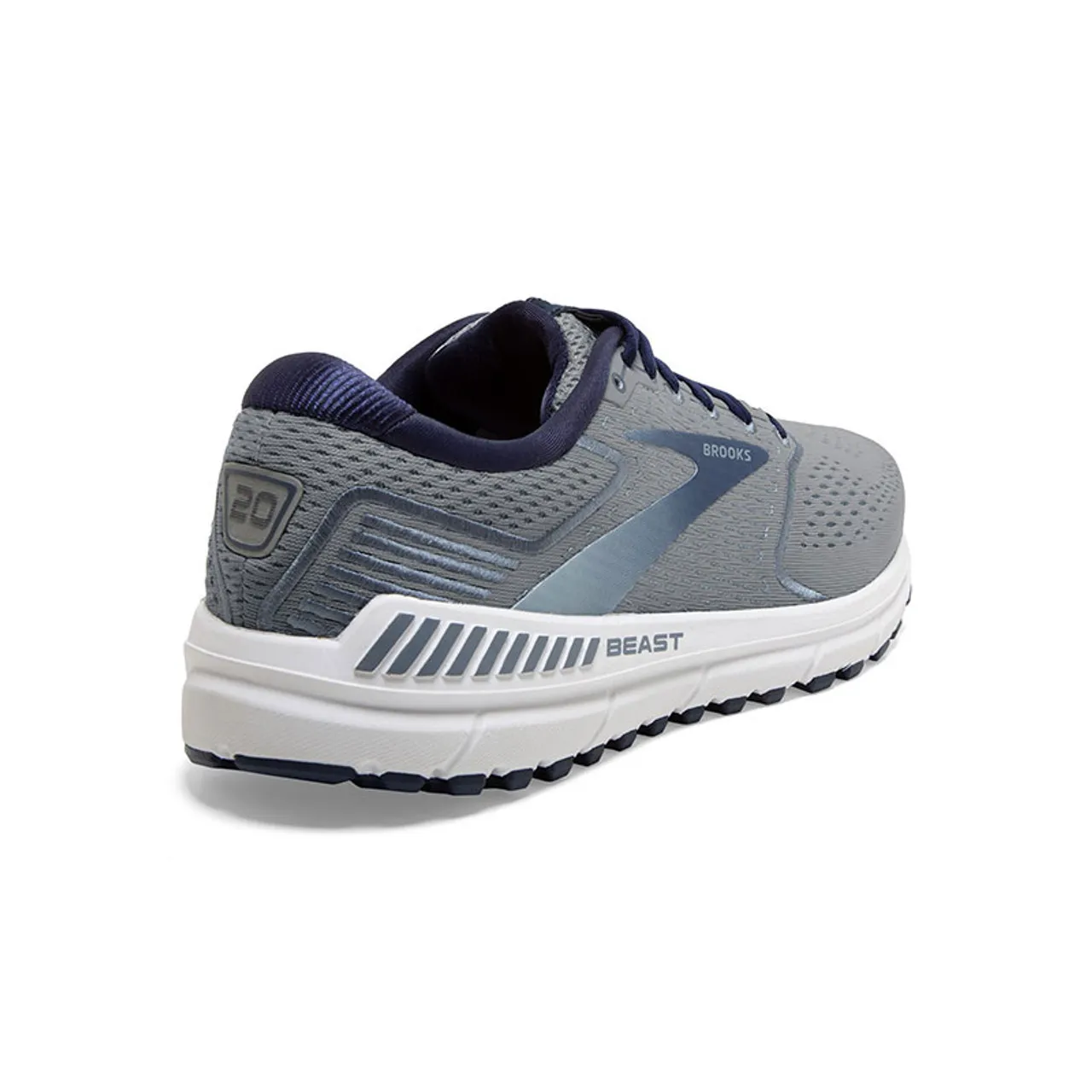 Brooks BEAST 20 Road Running Shoes Blue Grey Peacoat