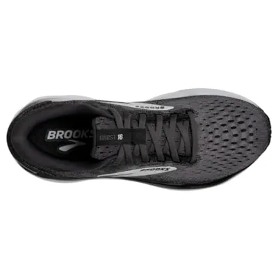 Brooks Women’s Ghost 16 Athletic Shoes-Black/Grey/White