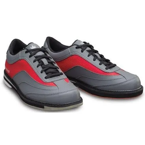 Brunswick Mens Rampage Grey Red Right Hand Bowling Shoes