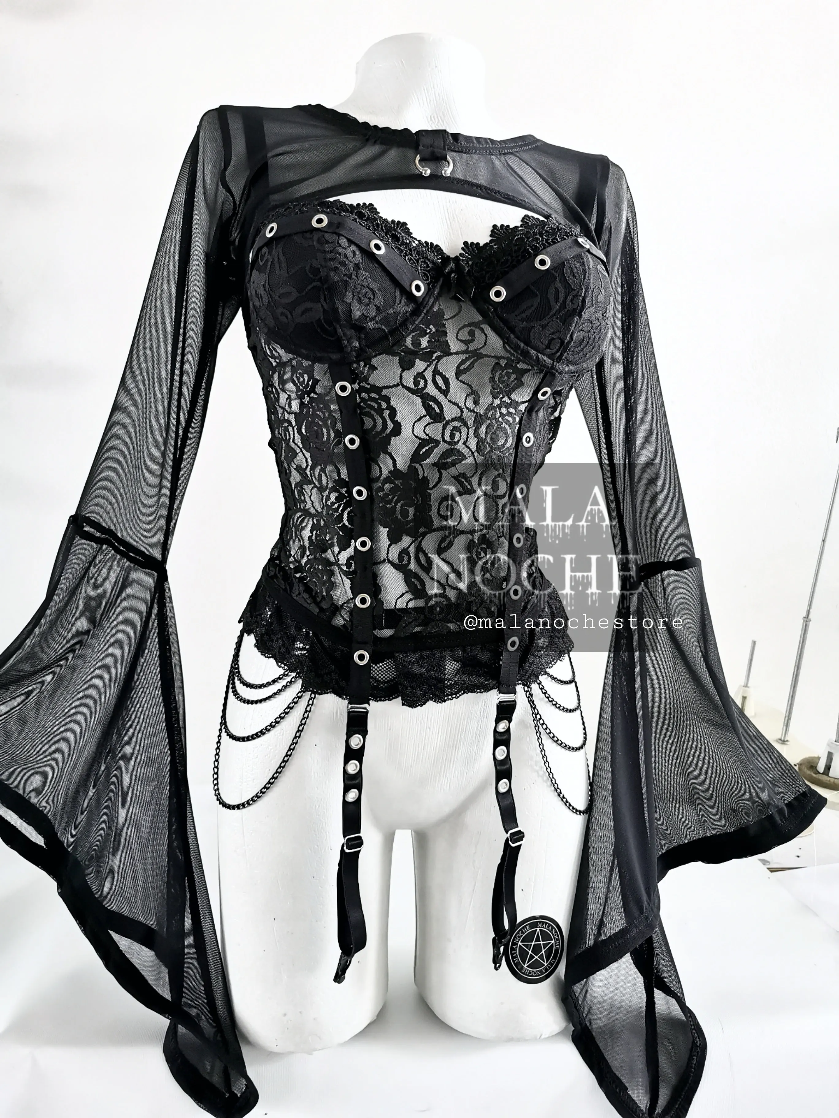 Bustier Nocturnal (Mangas y arnés se venden por separado)