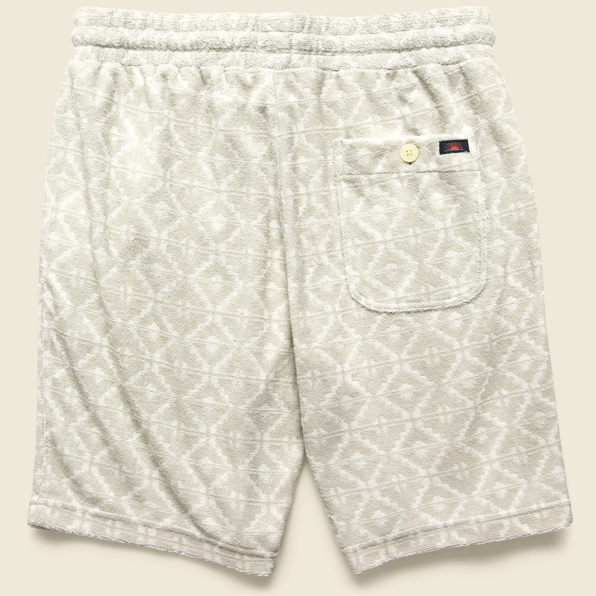 Cabana Sweatshort - Stone Towel Terry