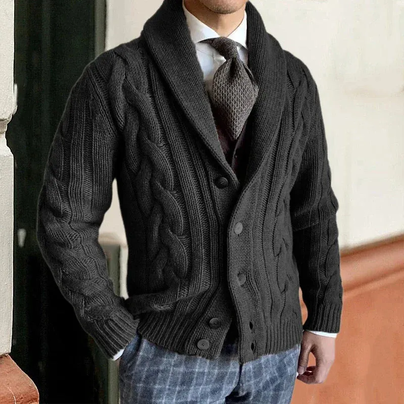 Cardigan chaud pour hommes pour l'automne et l'hiver