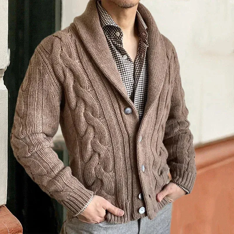 Cardigan chaud pour hommes pour l'automne et l'hiver