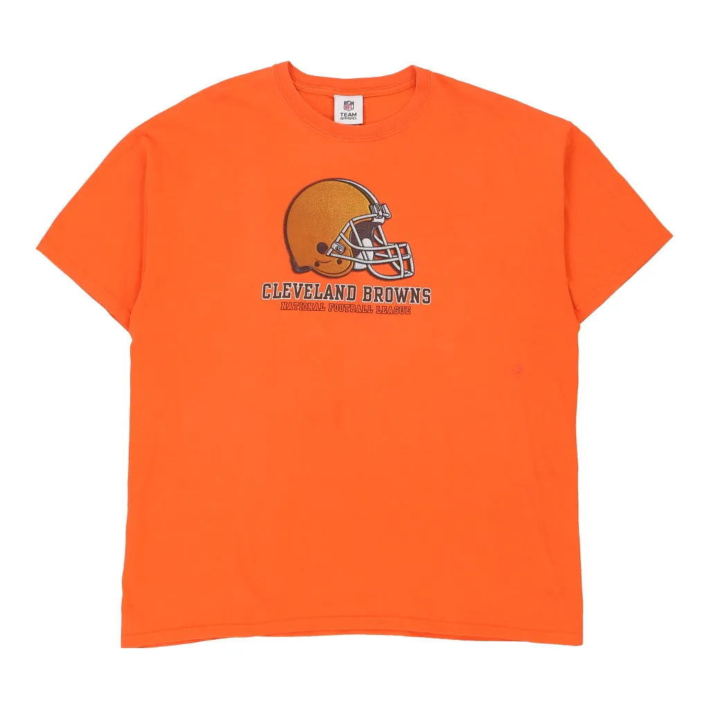 Cleveland Browns Nfl Team Apparel NFL T-Shirt - XL Orange Cotton