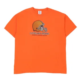 Cleveland Browns Nfl Team Apparel NFL T-Shirt - XL Orange Cotton