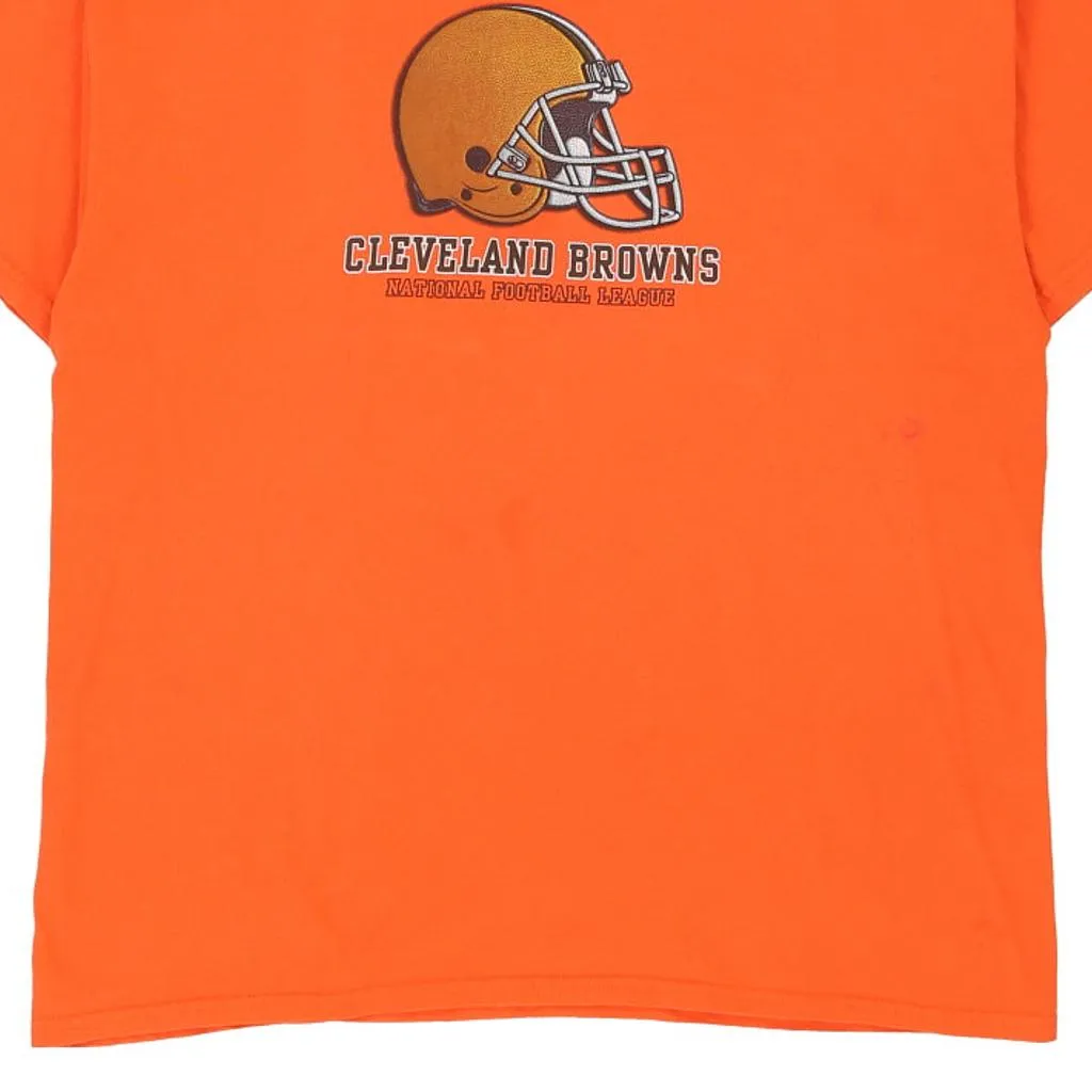 Cleveland Browns Nfl Team Apparel NFL T-Shirt - XL Orange Cotton