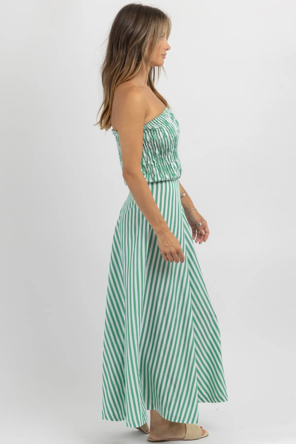 CLOVER SMOCK + STRIPE DRESS