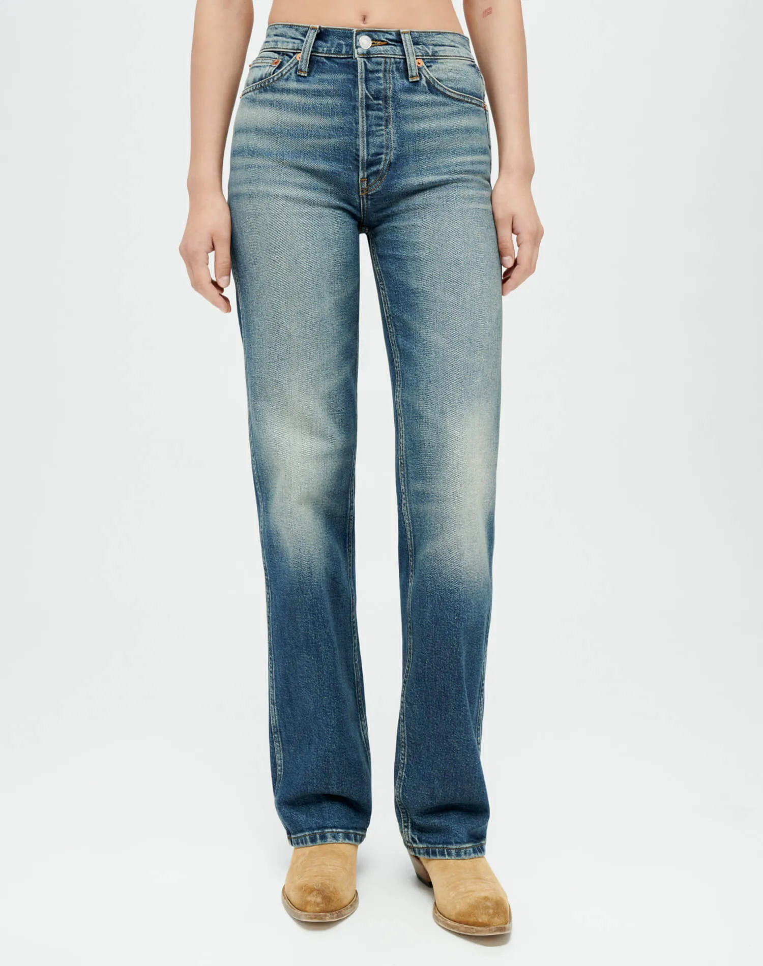 Comfort Stretch High Rise Loose - Distressed