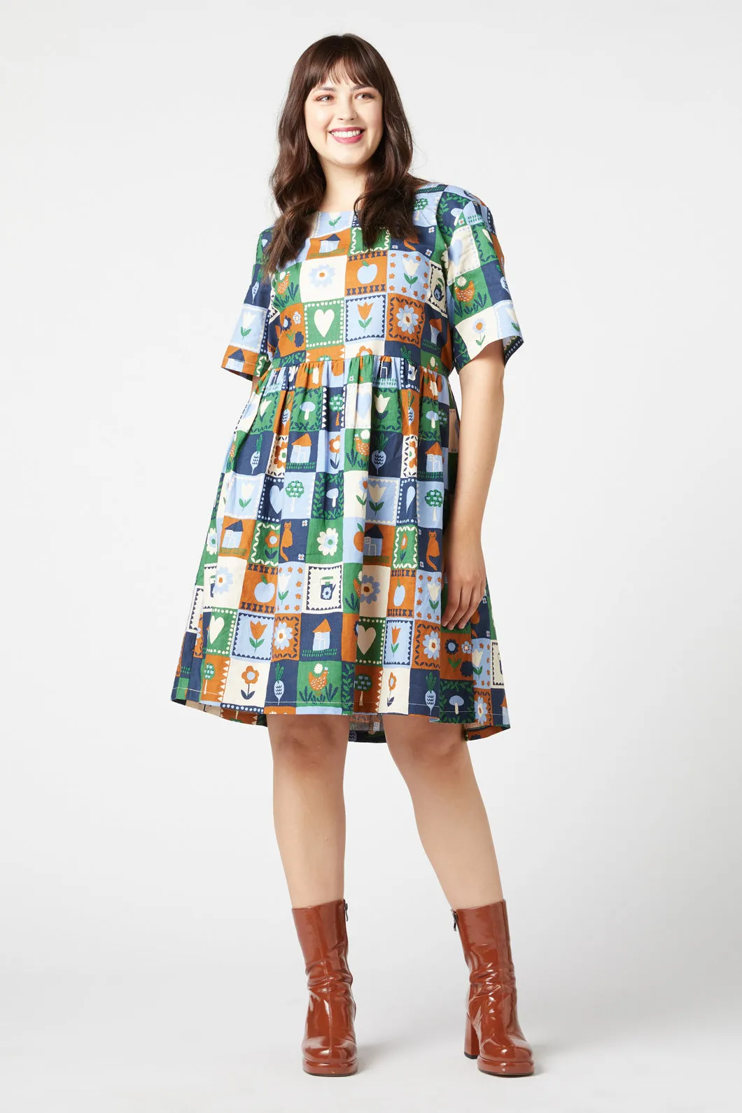 Cottage Charm Smock Dress