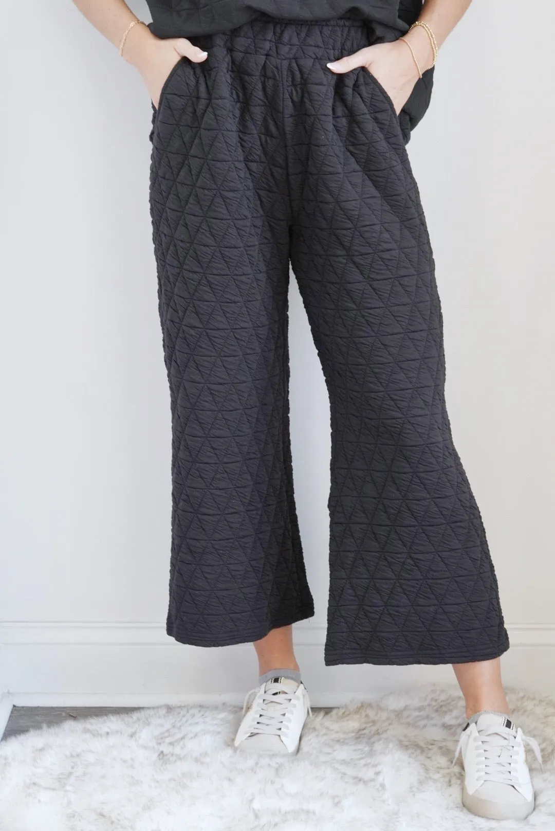 Cozy and Quilted Cropped Pants