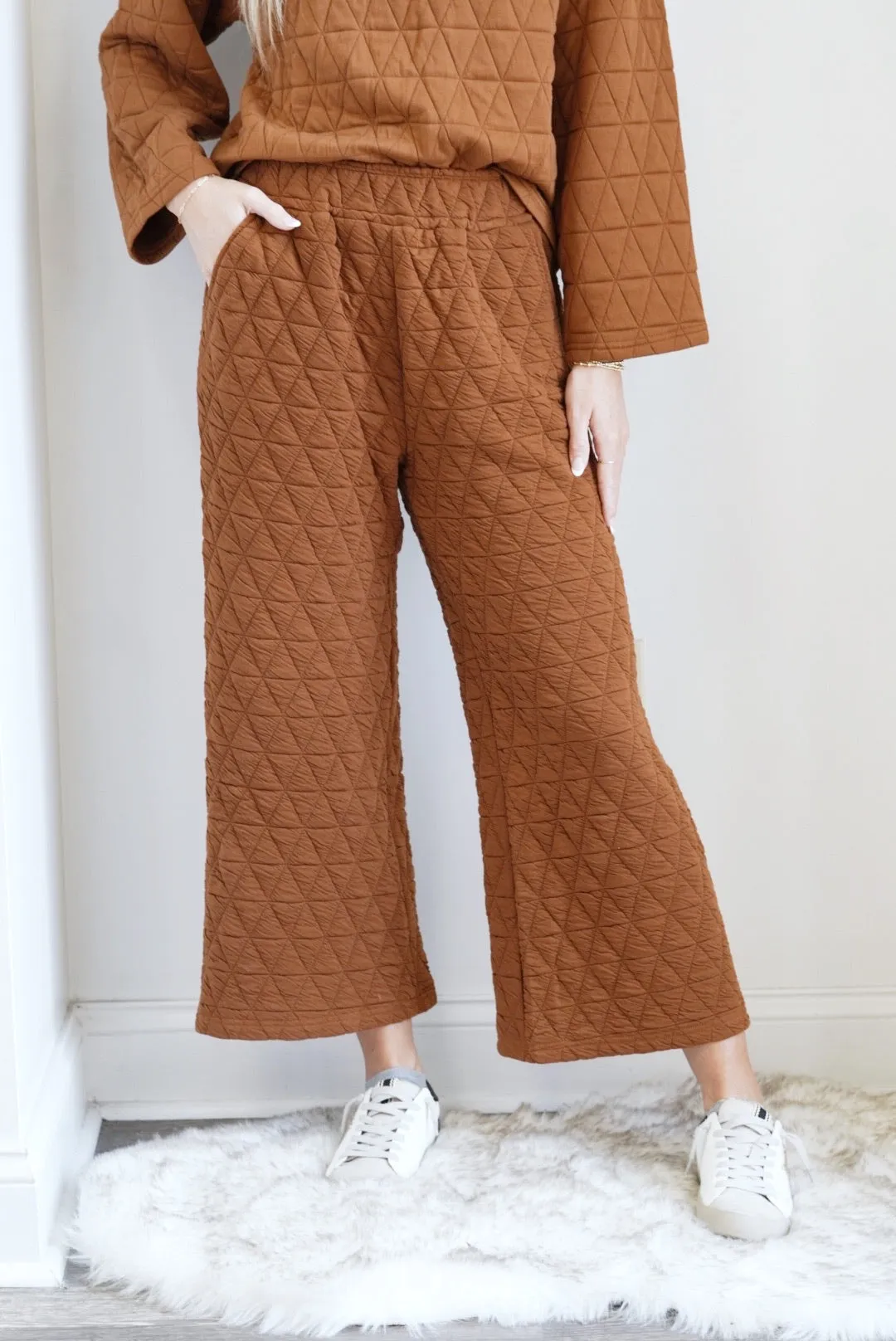 Cozy and Quilted Cropped Pants