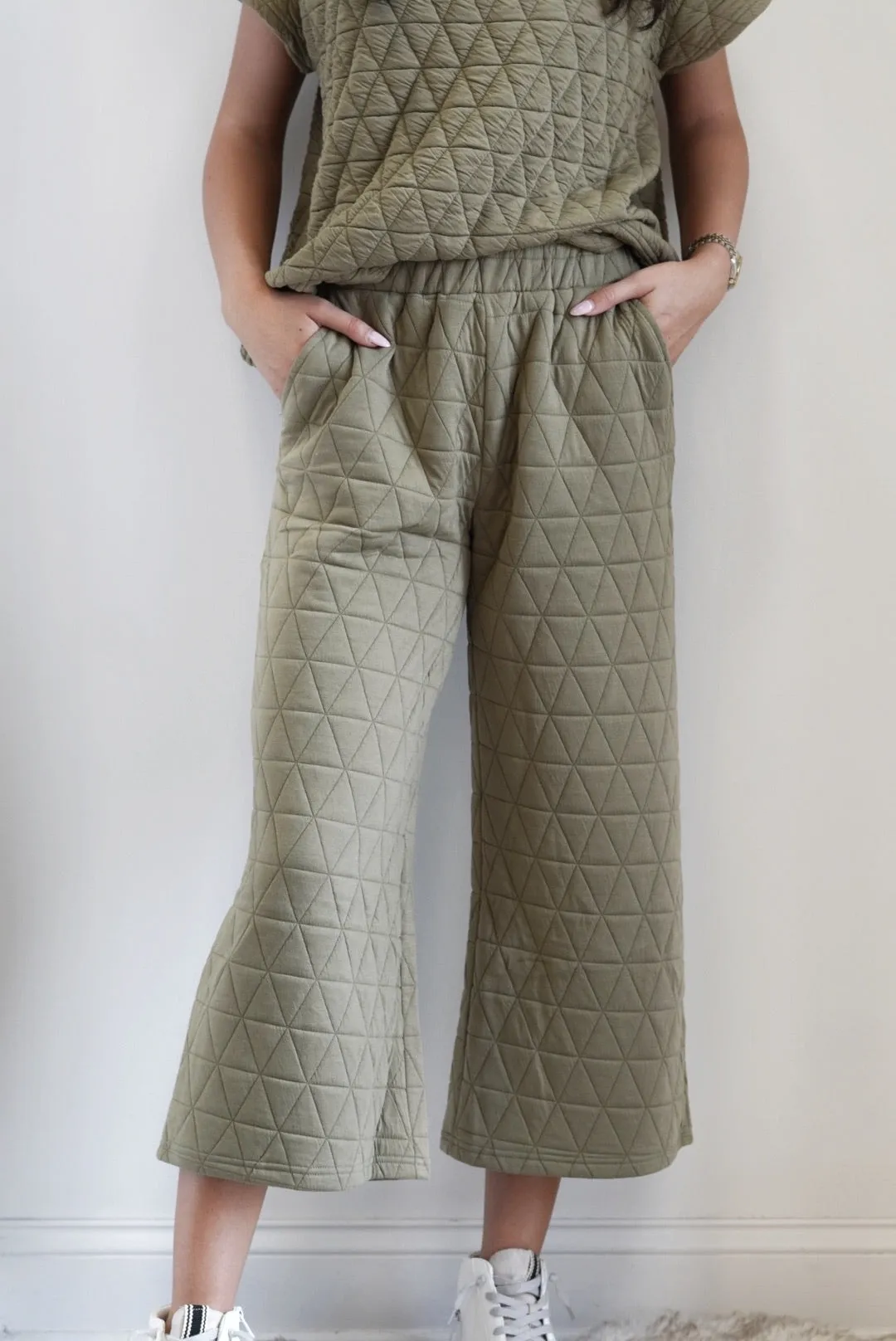 Cozy and Quilted Cropped Pants