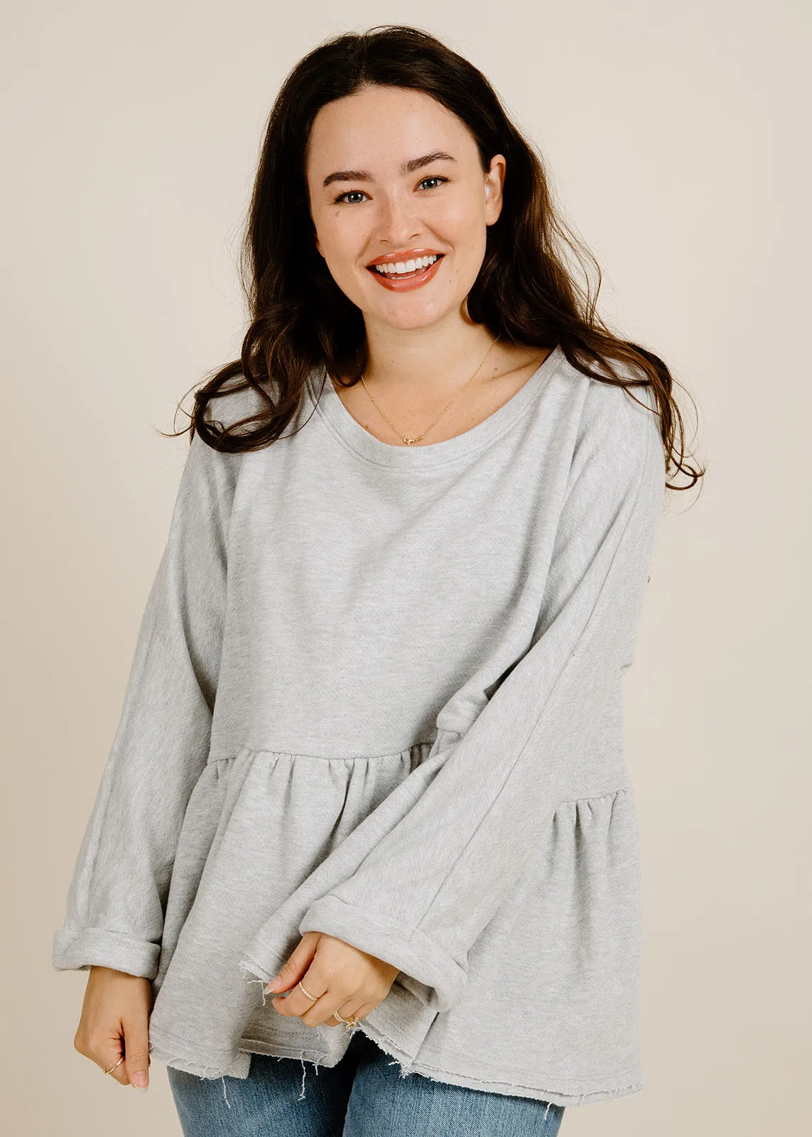 Cozy Nights Top - Grey