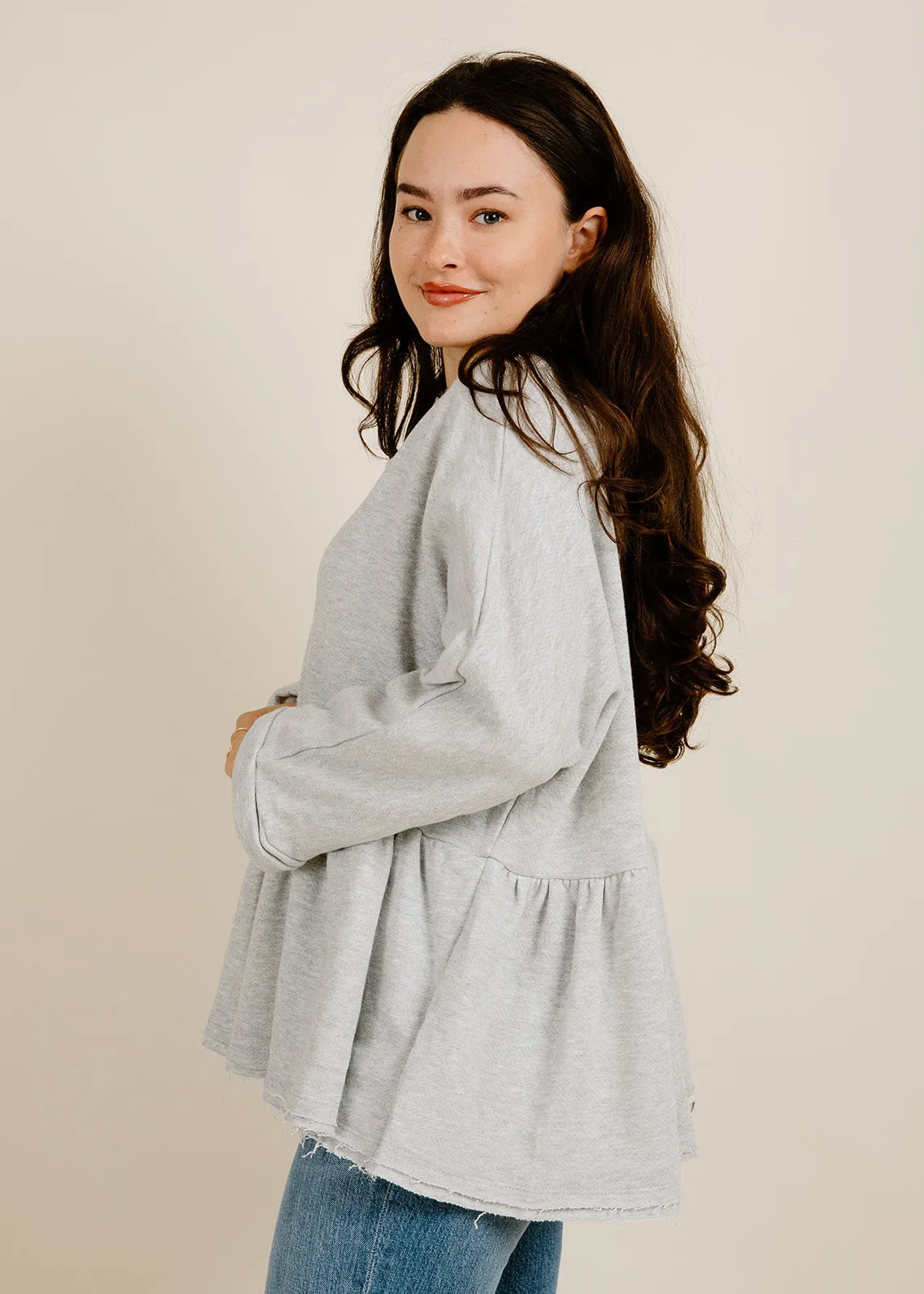 Cozy Nights Top - Grey