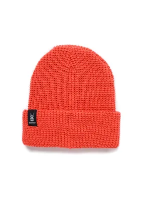 Cross Grain Waffle Toque | Coral | Kids