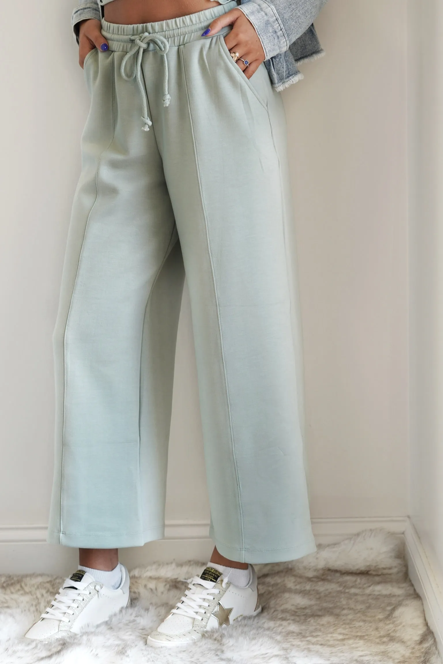 Daisy Drawstring Wide Leg Pants