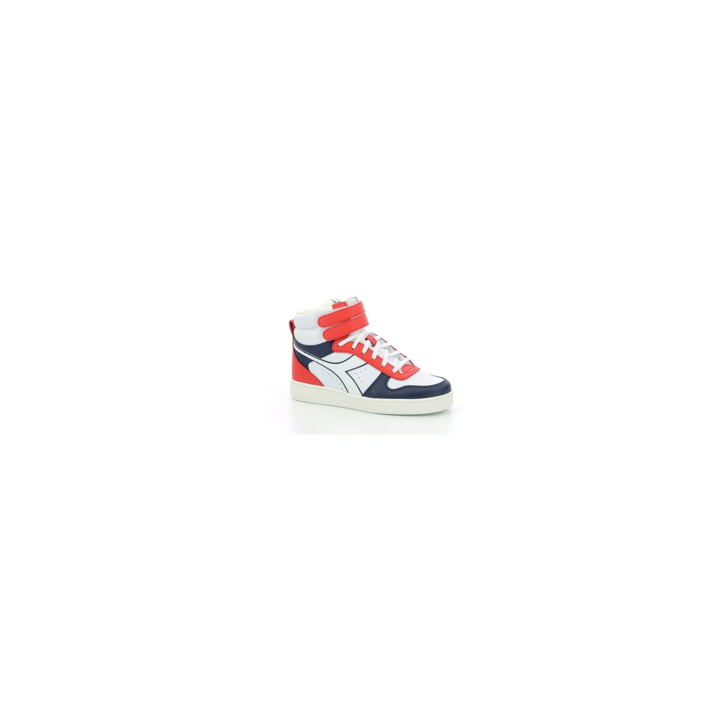 Diadora - Sneakers Basses Magic Basket Gs - White/Peacoat/Aurora Red - Enfant