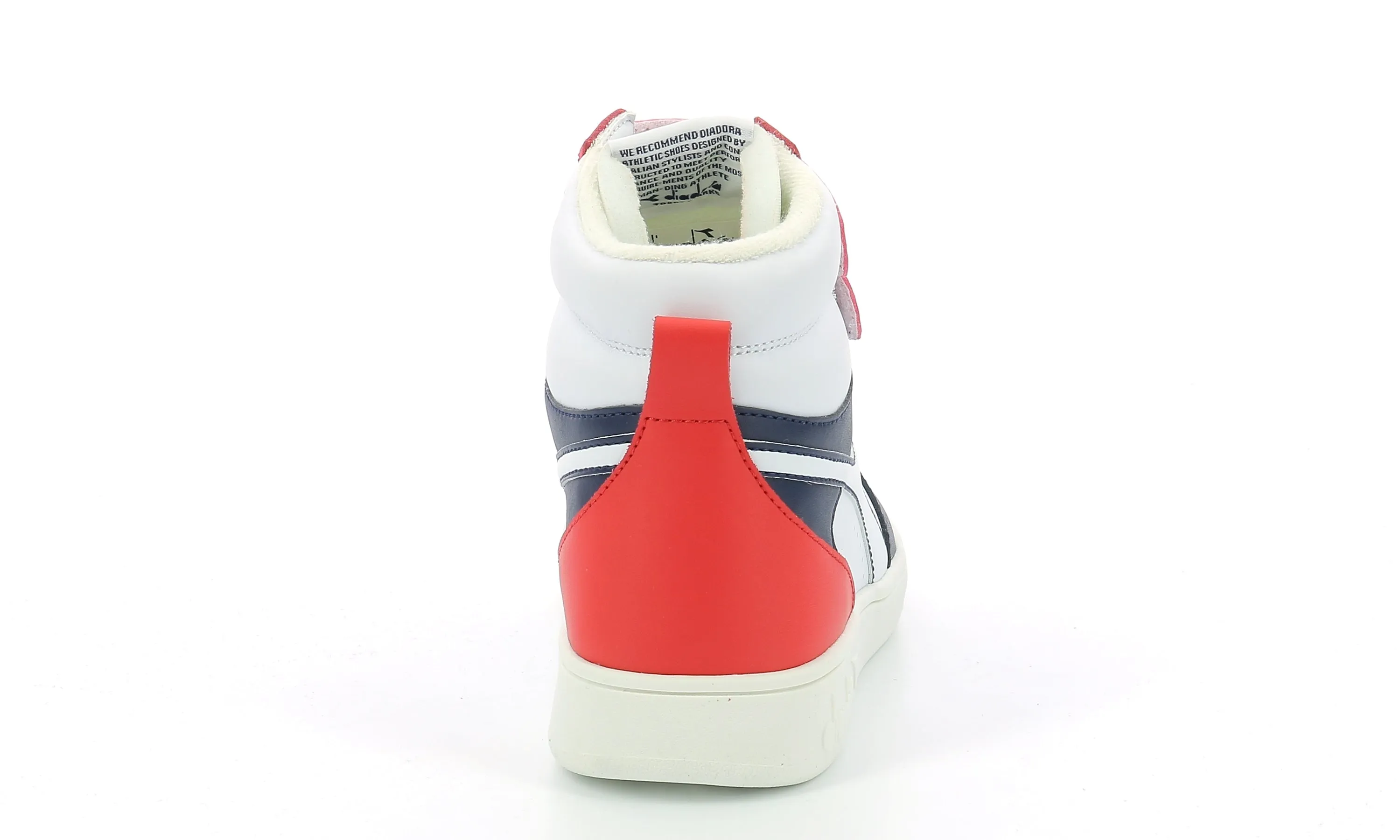 Diadora - Sneakers Basses Magic Basket Gs - White/Peacoat/Aurora Red - Enfant