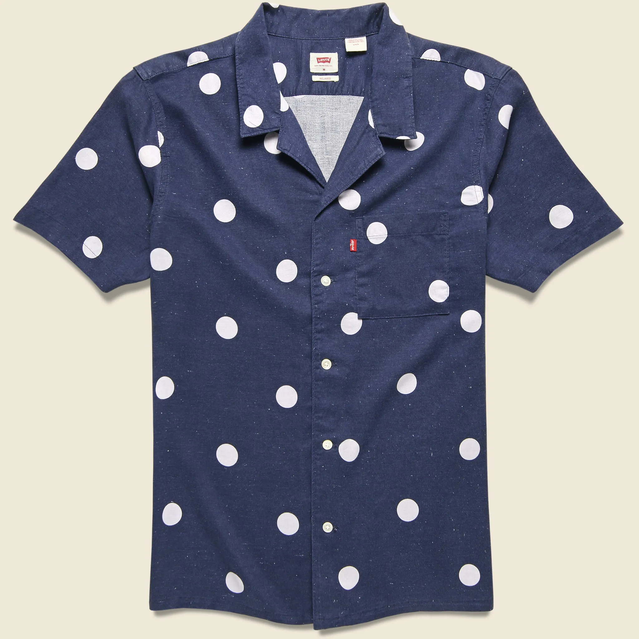 Dot Cubano Shirt - Clark Peacoat