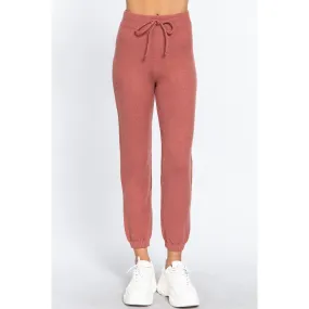 Drawstring Sweater Long Pants