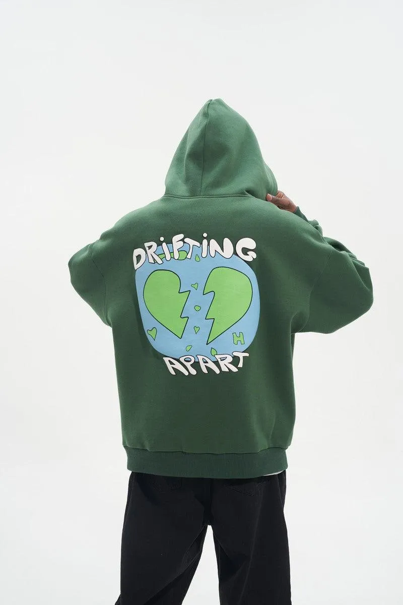 Drifting Apart Puff Print Hoodie