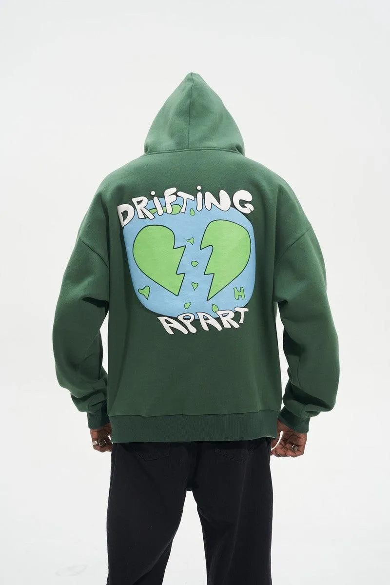 Drifting Apart Puff Print Hoodie