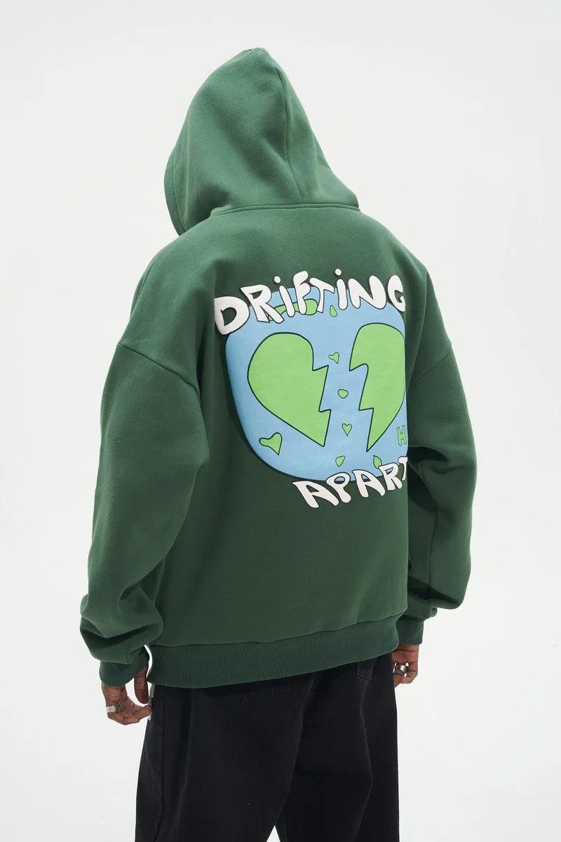 Drifting Apart Puff Print Hoodie