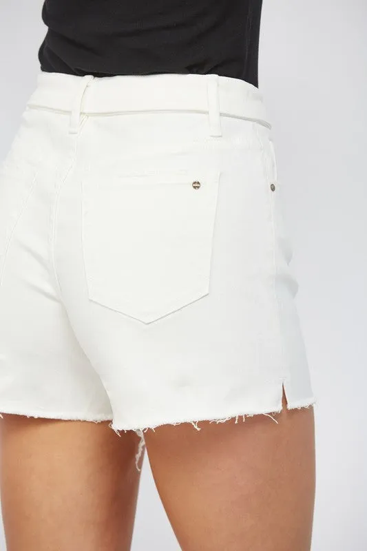 Fold Over High Rise Shorts