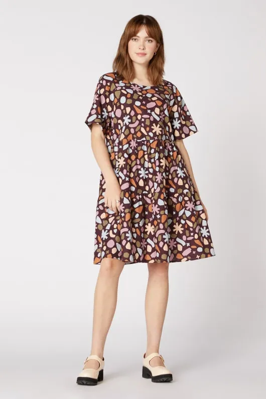 Gentle Geo Smock Dress