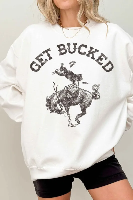 GET BUCKED WESTERN COUNTRY OVERSIZED SWEATSHIRT