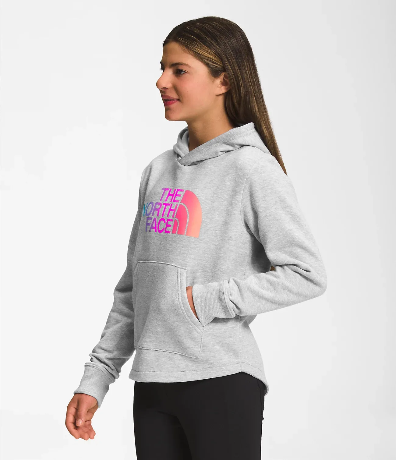 Girls' The North Face | Camp Fleece Pullover Hoody | Grey Heather