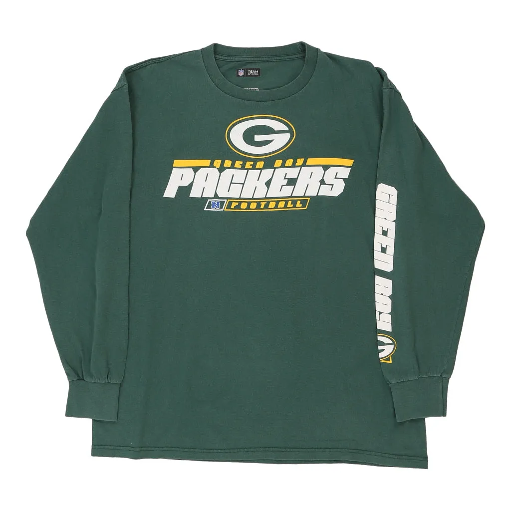 Green Bay Packers Nfl Team Apparel NFL Long Sleeve T-Shirt - Large Green Cotton