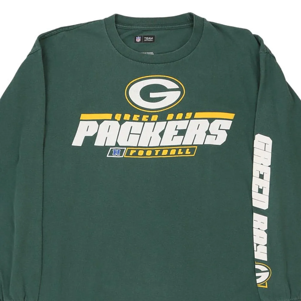 Green Bay Packers Nfl Team Apparel NFL Long Sleeve T-Shirt - Large Green Cotton